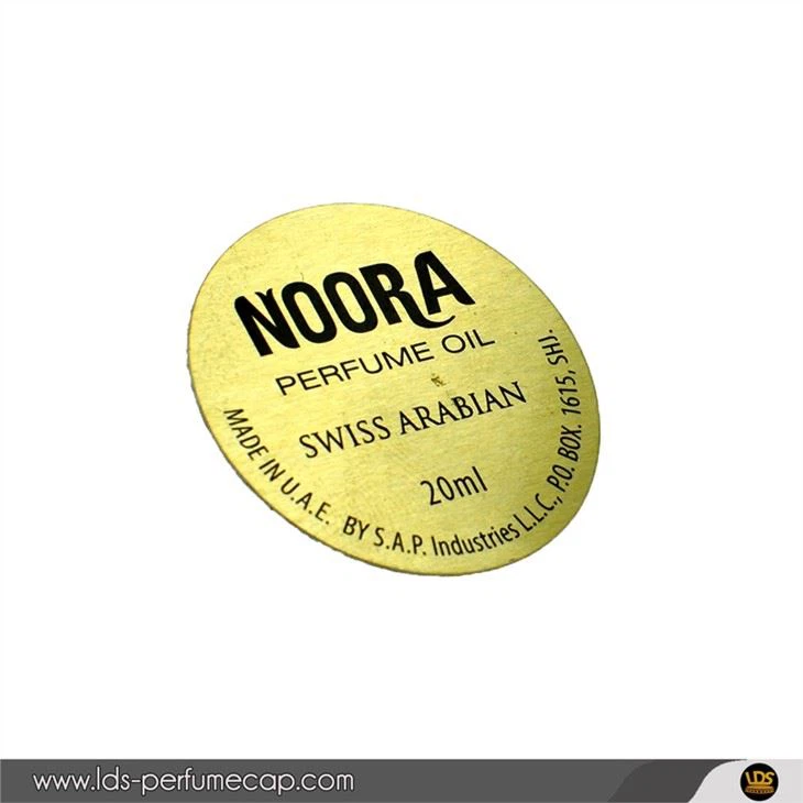 एल्यूमीनियम धातु इत्र तेल लेबल